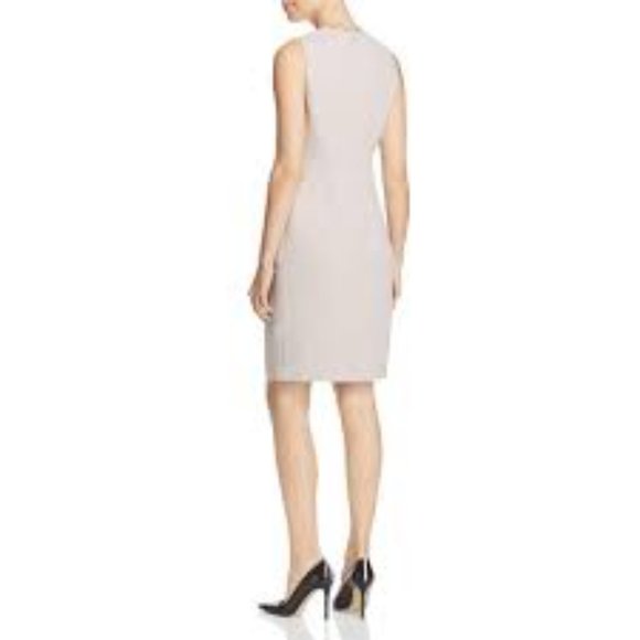 Elie Tahari Tan Saylah Sheath Lace Midi Dress 12 - Picture 3 of 7